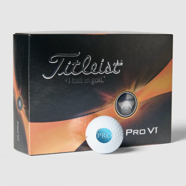  I AM A PRO - Custom Blue Golf Ball (Packaging)