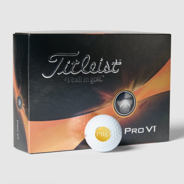 I AM A PRO | Custom Golden Golf Ball (Packaging)