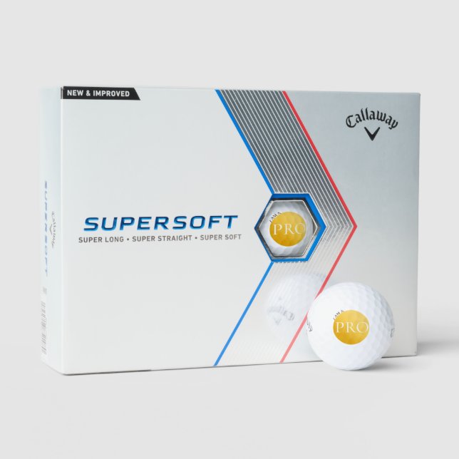 I AM A PRO - Custom Golden Golf Ball (Packaging)