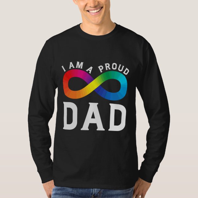 I Am A Proud Autism Dad T-Shirt (Front)
