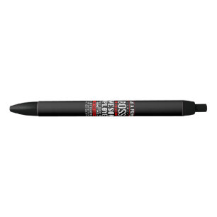 I Am A Proud Boss Of Freaking Awesome Employees Fu Black Ink Pen