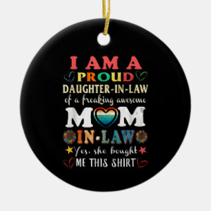 I Am A Proud Daughter In Law Of Freaking Awesome Ceramic Tree Decoration