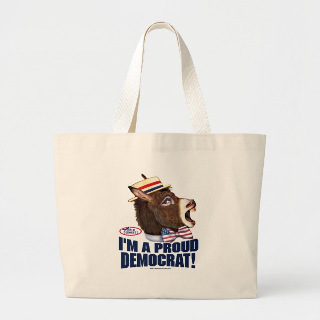 I Am A Proud Democrat Bag  (Front)