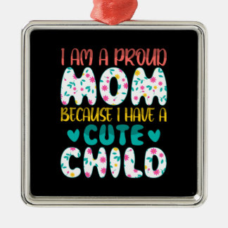 I Am A Proud Mum Metal Tree Decoration