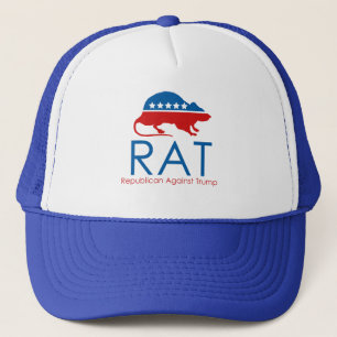 I am a R.A.T: Republican Against Trump Trucker Hat