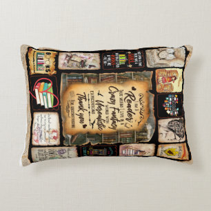 I Am A Reader Blanket, Book Lover Blanket, Decorative Cushion