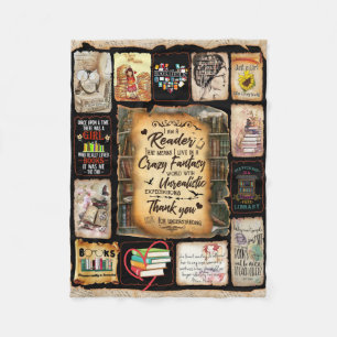 I Am A Reader Blanket, Book Lover Blanket, Fleece Blanket