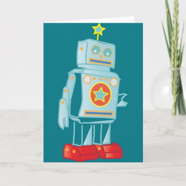I am a robot holiday card (Front)