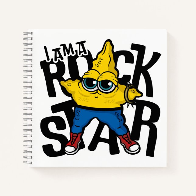 I am a Rock Star Notebook (Front)