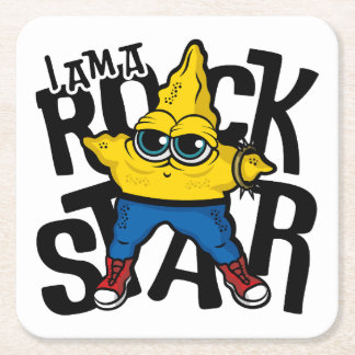 I am a Rock Star Square Paper Coaster
