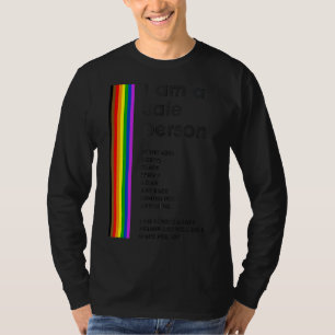 I Am A Safe Person Lgbtq Ally Safe Space Pride Rai T-Shirt