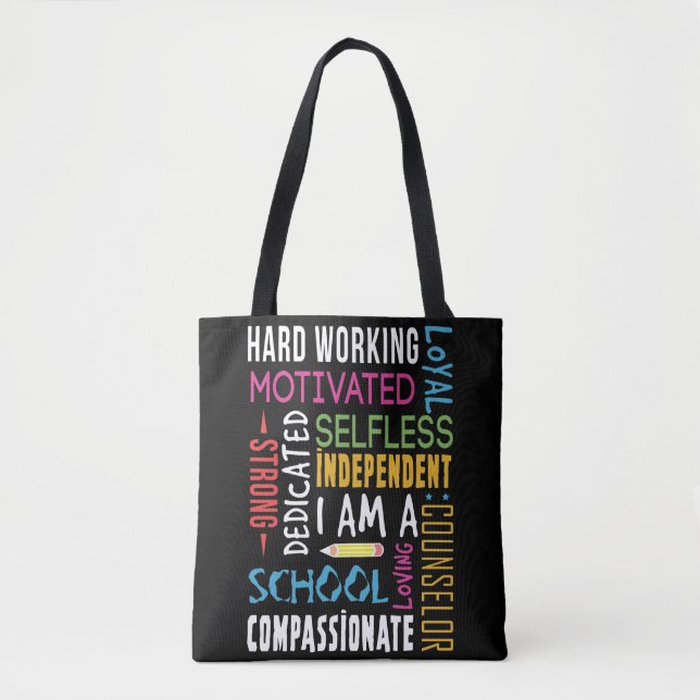 I Am A School Counsellor Appreciation Tote Bag (Front)