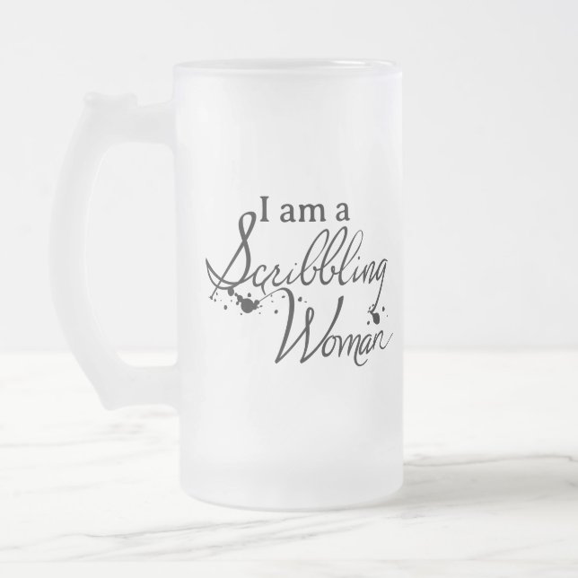 "I am a Scribbling Woman" Mug (Left)