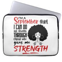 I Am A September Girl Praying Black Queen Woman