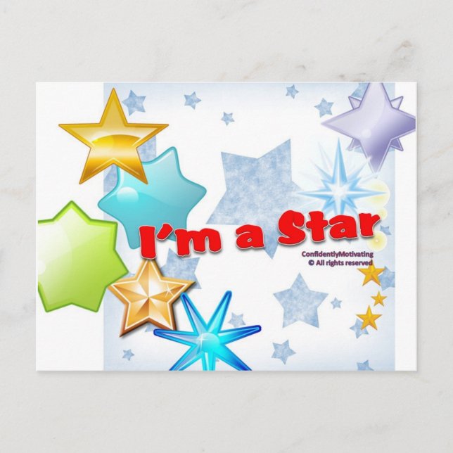 I am a STAR ! Postcard (Front)