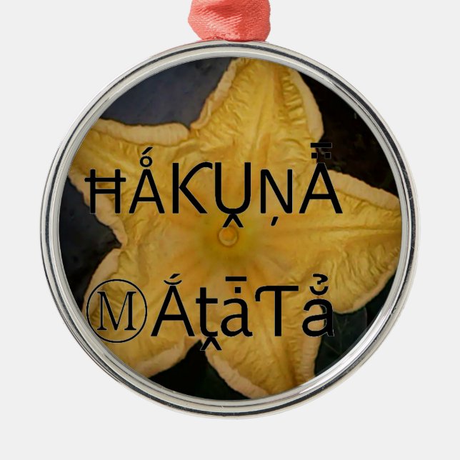 I am a star within. metal tree decoration (Front)