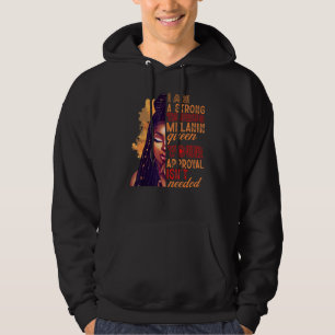 I am A Strong Taurus Melanin Queen Zodiac Black Wo Hoodie