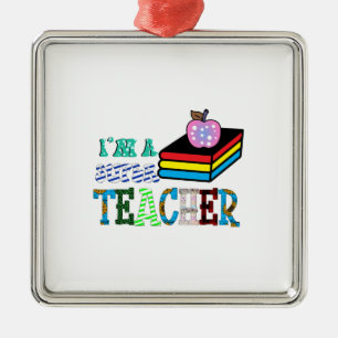 I Am A Super Teacher Metal Tree Decoration