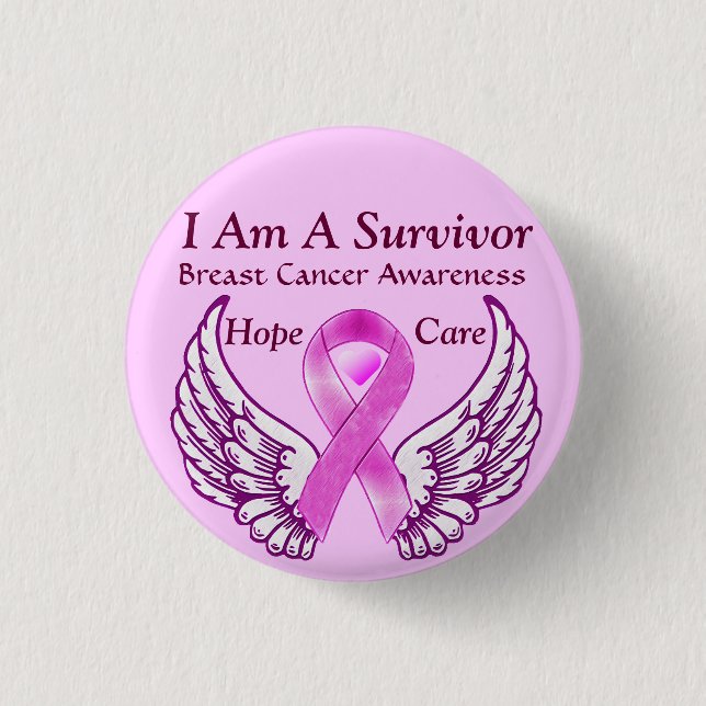 I Am A Survivor_ 3 Cm Round Badge (Front)