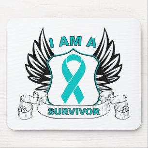 I am a Survivor - Ovarian Cancer Mouse Mat