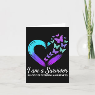 I Am A Survivor Suicide Prevention Awareness  Card