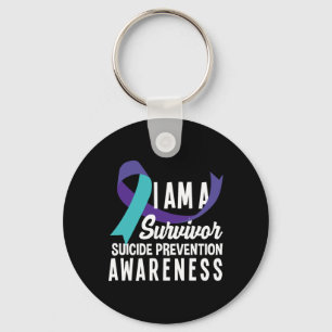 I Am A Survivor Suicide Prevention Awareness Key Ring