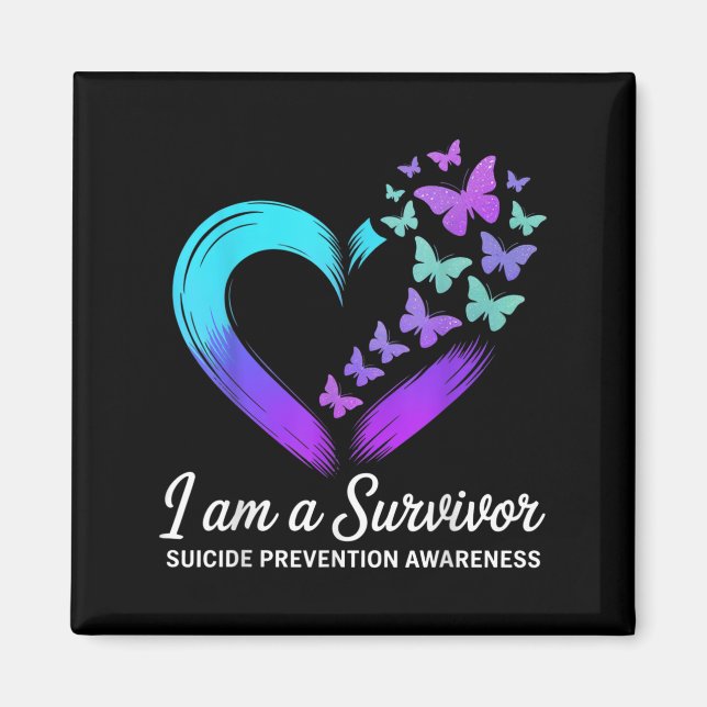 I Am A Survivor Suicide Prevention Awareness  Magnet (Front)