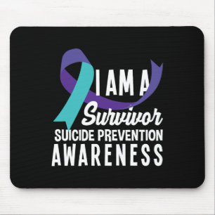 I Am A Survivor Suicide Prevention Awareness Mouse Mat