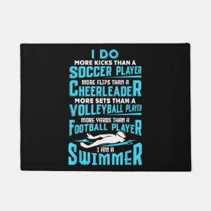 I Am A Swimmer Funny Swimming Pool Swim Lover Gift Doormat