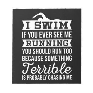 I Am A Swimmer Notepad
