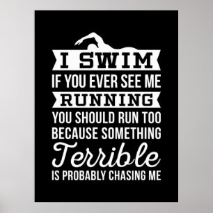 I Am A Swimmer Poster