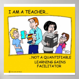 I am a teacher poster