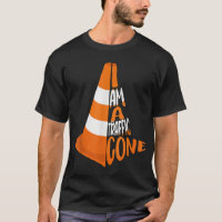 I Am A Traffic Cone Orange Lazy Easy Costumes Hall
