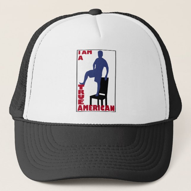I am a True American Trucker Hat (Front)