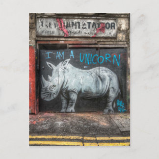 I Am A Unicorn, Shoreditch Graffiti (London) Postcard
