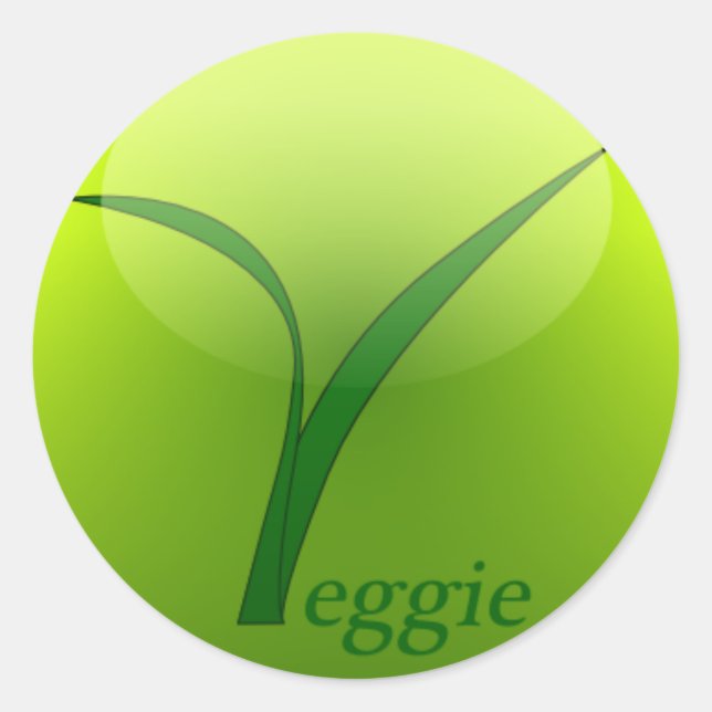 I am a vegetarian sticker (Front)