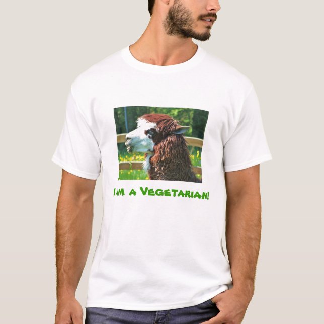 I am a Vegetarian T-shirt (Front)