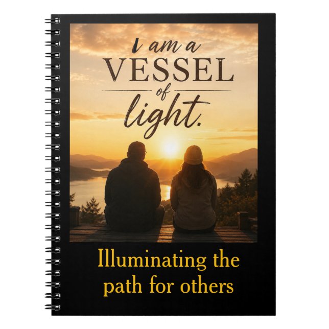 I Am a Vessel of Light Notebook (Front)