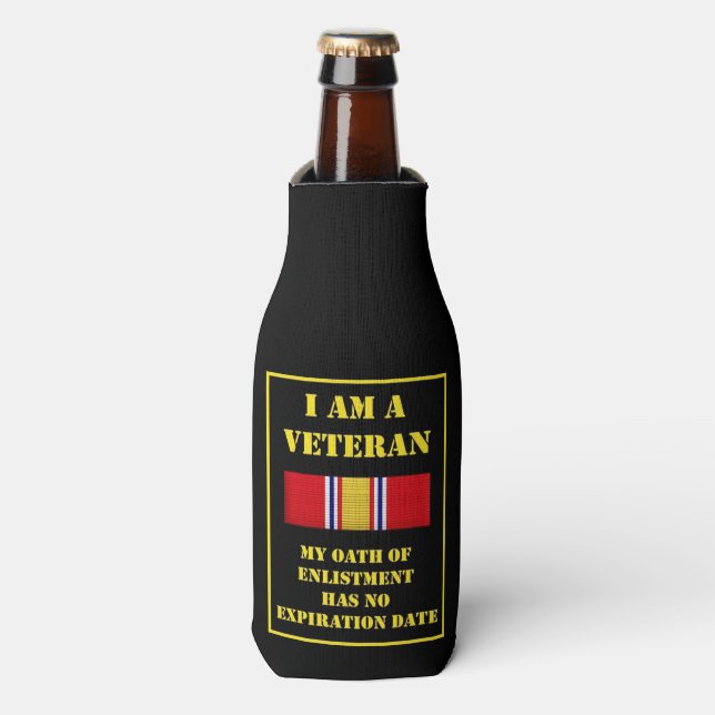 I AM A VETERAN BOTTLE COOLER (Bottle Front)