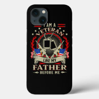 I Am A Veteran Like My Father Before Me Flag Usa F