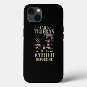 I Am A Veteran Like My Father Before Me Shirt 4th iPhone 13 Case