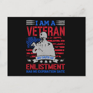I Am A Veteran - The Perfect USA Hero Gift Postcard