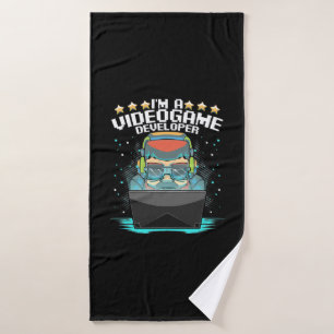 I Am A Video Game Developer Bath Towel