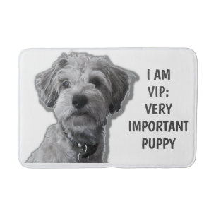 I am a VIP: Very Important Puppy, cute dog Bath Mat