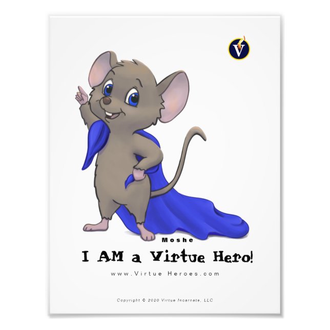 I AM a Virtue Hero Print: Moshe Photo Print (Front)