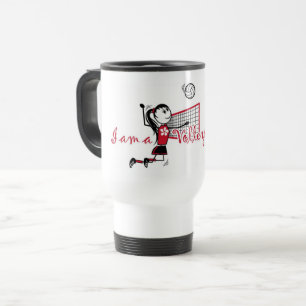 "I am a Volleyball Girl"-For Players Travel Mug