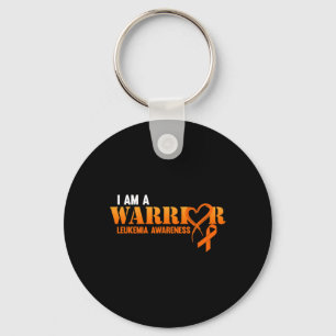 I Am A Warrior Leukaemia Awareness Orange Ribbon G Key Ring