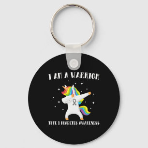 I Am A Warrior Type 1 Diabetes Awareness Key Ring