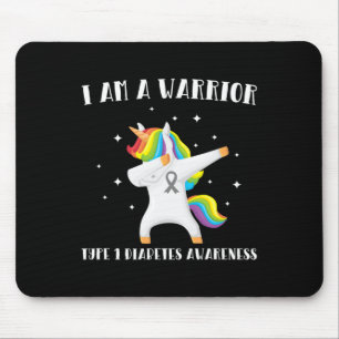 I Am A Warrior Type 1 Diabetes Awareness Mouse Mat