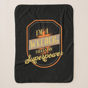 I Am A Welder Sherpa Blanket